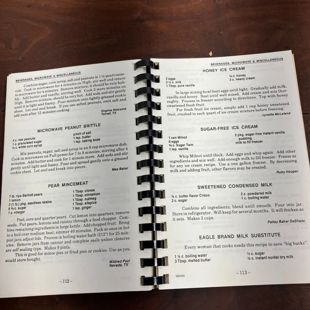 VTG 1992 West Tawakoni Texas Rebekah Lodge 58 Cookbook Seasoned With Love Vol 1